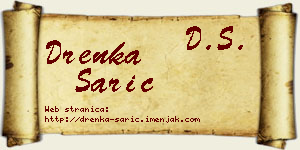 Drenka Sarić vizit kartica